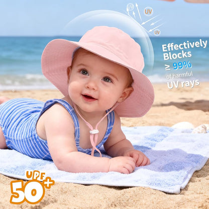 Sombrero de sol con protección solar, 0-6 meses