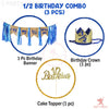 Decoración de medio cumpleaños para bebé - Set de 3 piezas