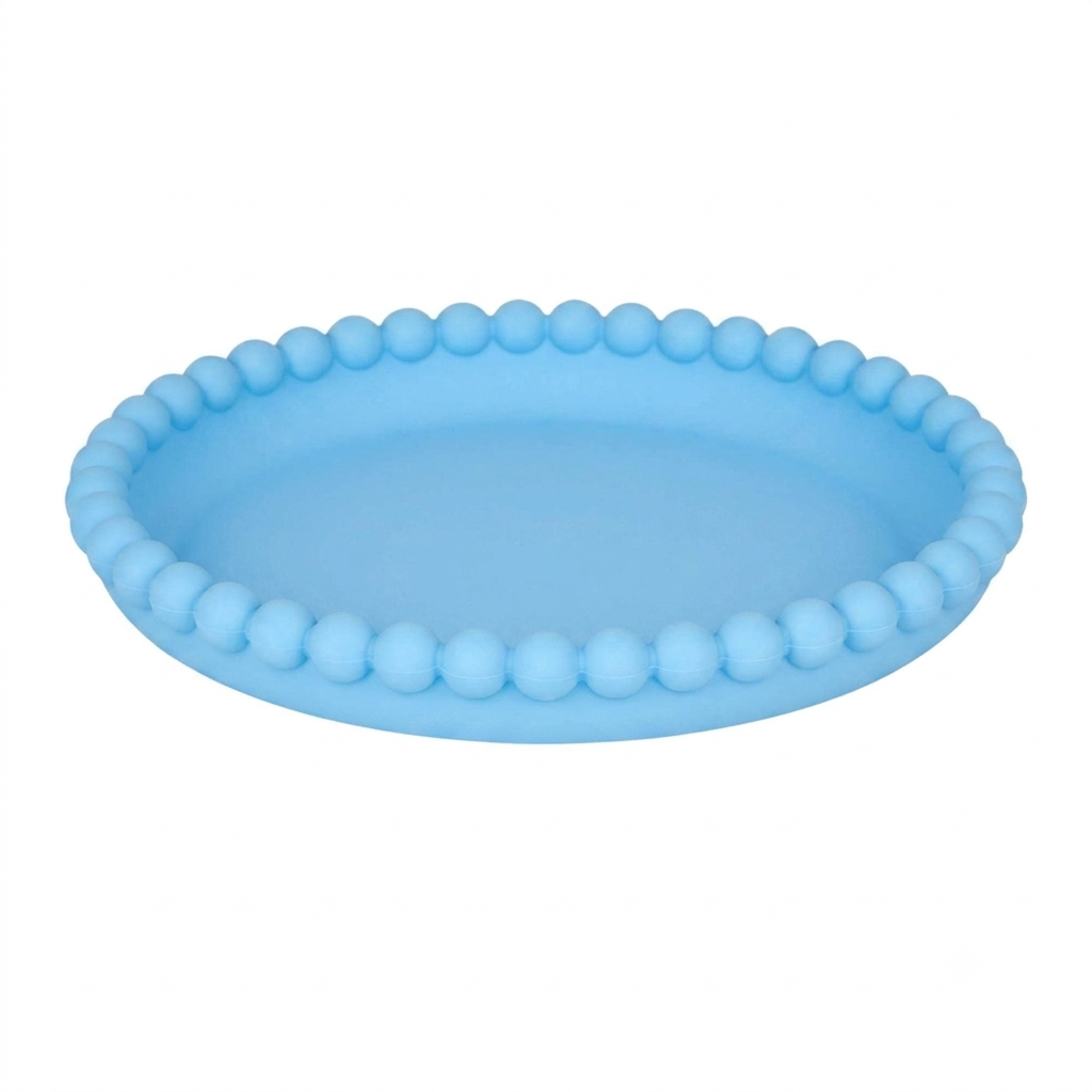 Plato de silicona para alimentación complementaria, libre de BPA.