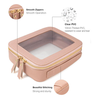 Bolsa de maquillaje transparente