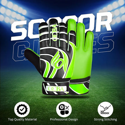 OCBA-Guantes de portero de fútbol  con material de látex antideslizante, 4-5 años