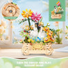 YEECHAO - Juego de construcción de ramo de flores y cisne con luz, compatible con animales de flores lego