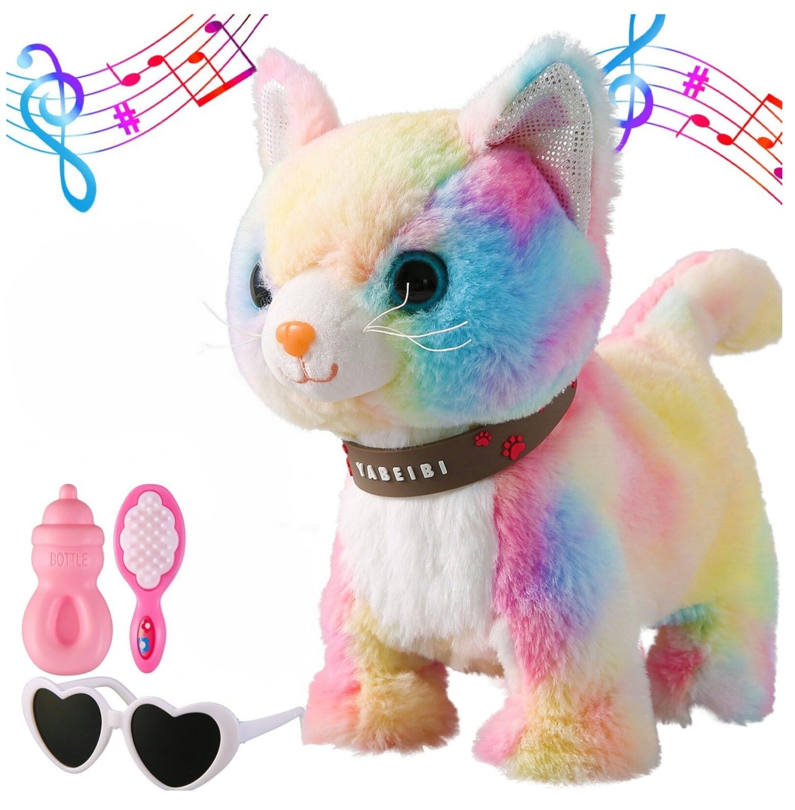 Gato parlante con accesorios
