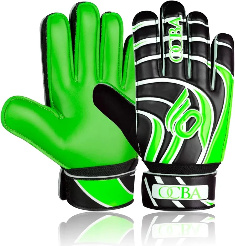 OCBA-Guantes de portero de fútbol  con material de látex antideslizante, 4-5 años