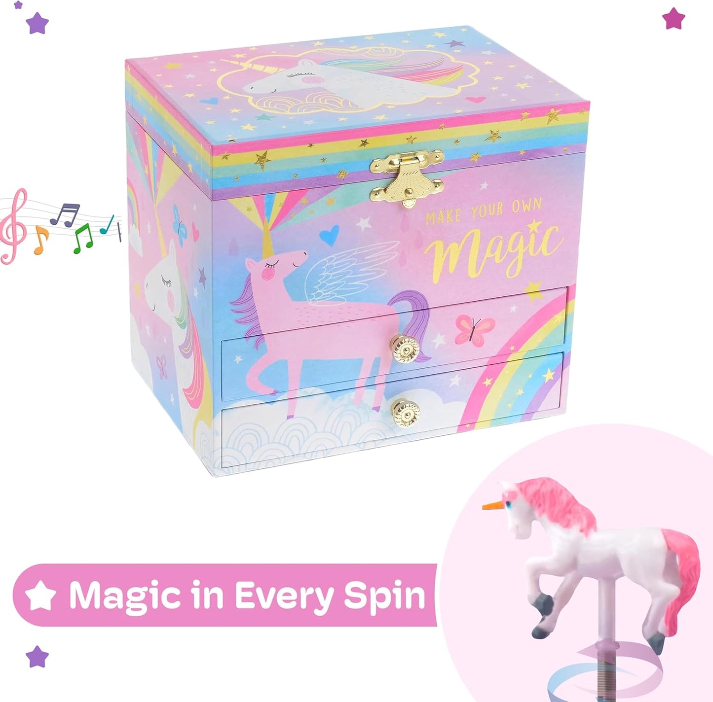 Jewelkeeper - Joyero musical de unicornio
