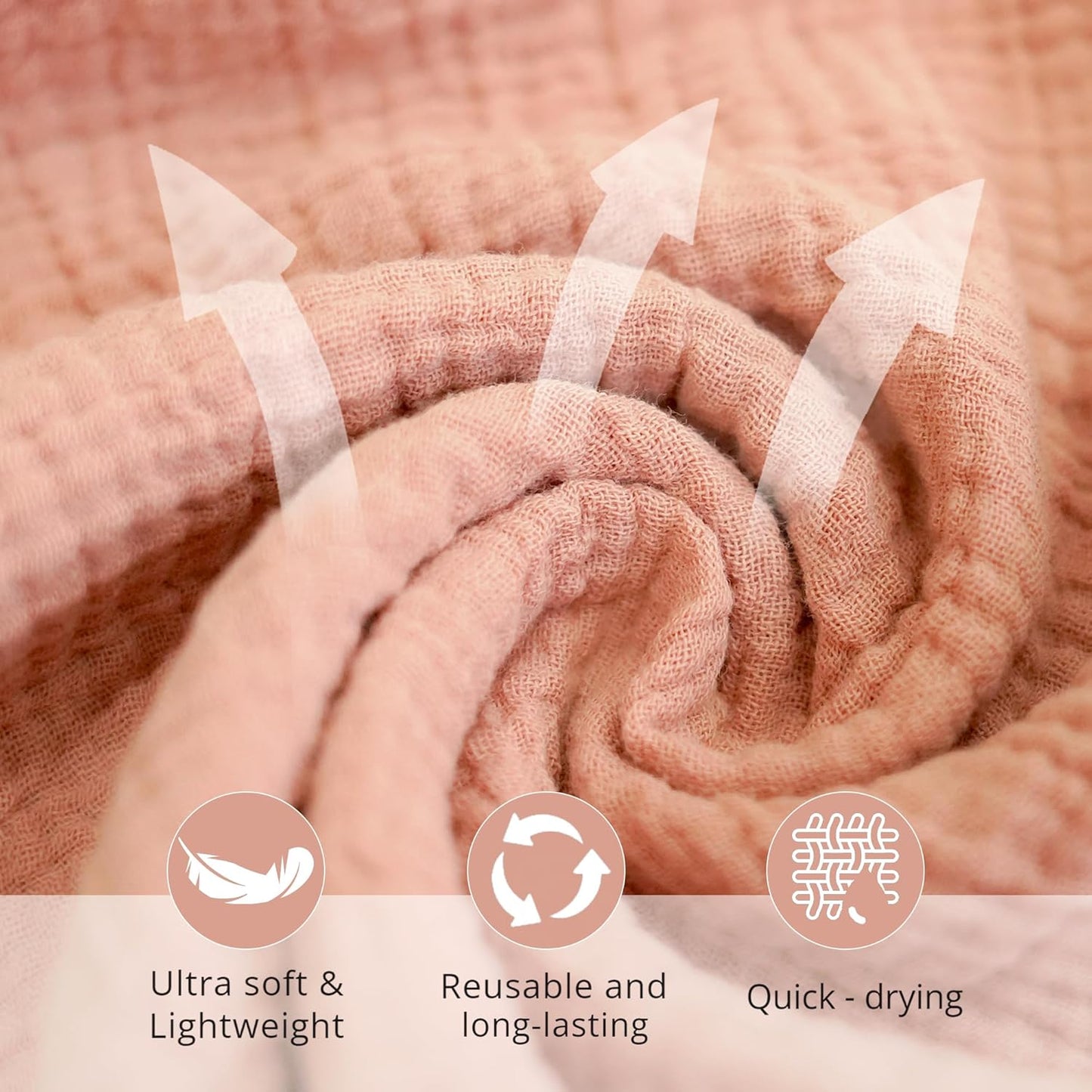 Konssy- Paquete de 4 paños de lavado suave