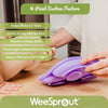 WeeSprout-Set de 2 Platos de succión con tapas para bebés y niños pequeños, 100 % silicona