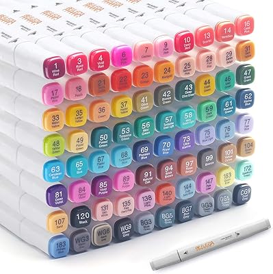 BELLEZA SUPREMA- Marcadores de alcohol de doble punta, 80pcs