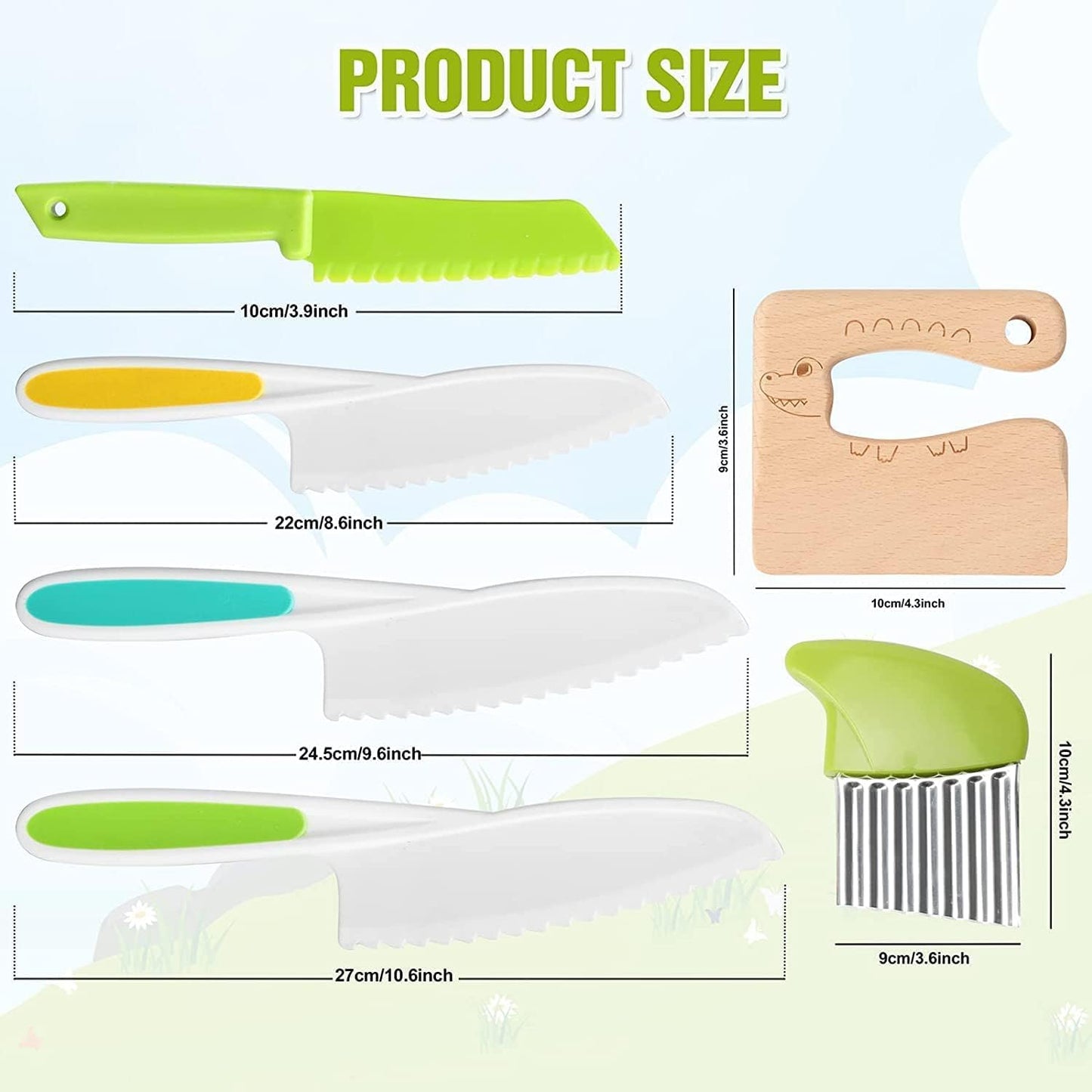 Set de cuchillos seguros para niños