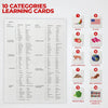 Tarjetas didácticas Kiddo Knowledge para bebés - 100 tarjetas de aprendizaje