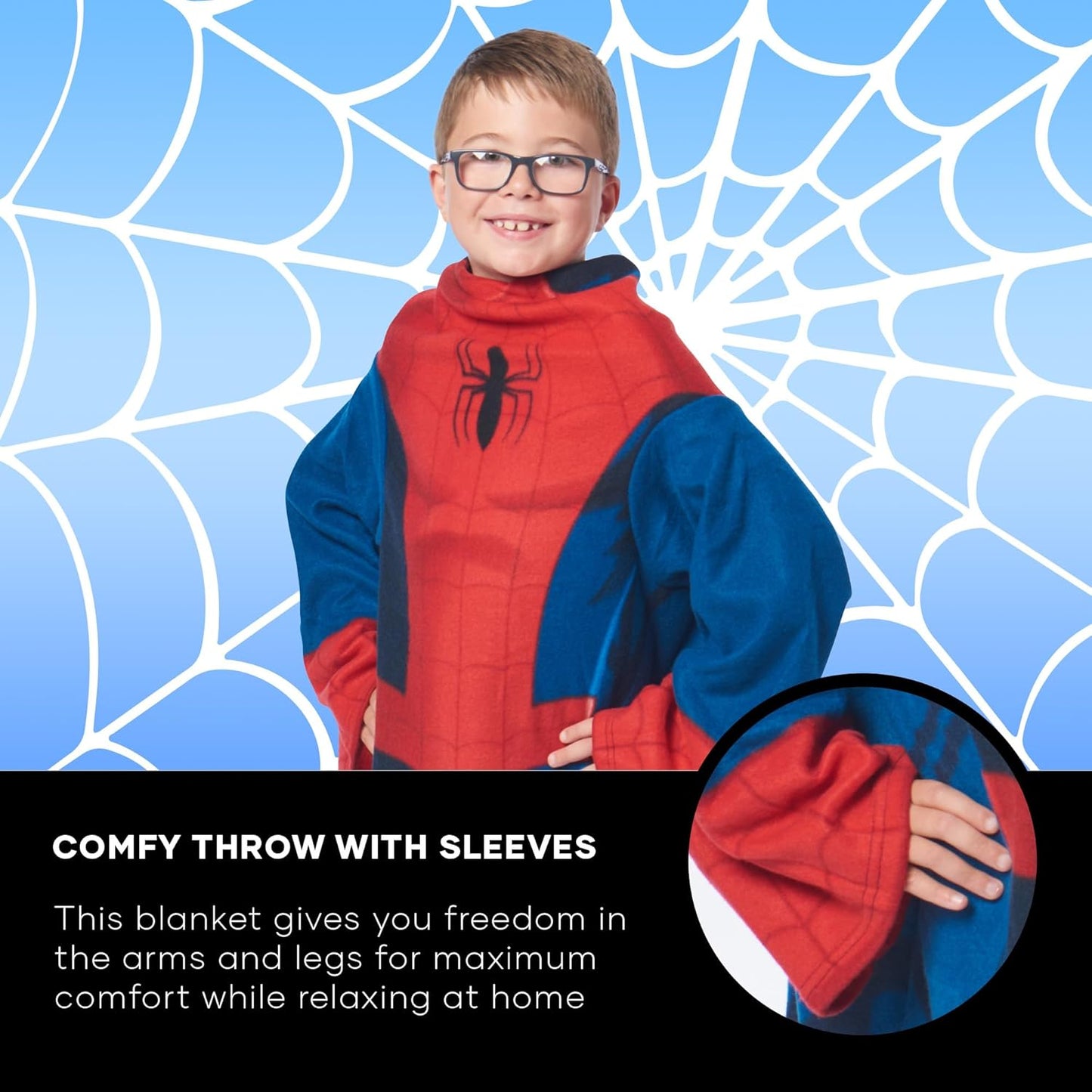 Manta cómoda de Spider-Man, Spider-Up de Marvel, 122 cm