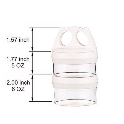 Recipiente de Almacenamiento de 2 niveles