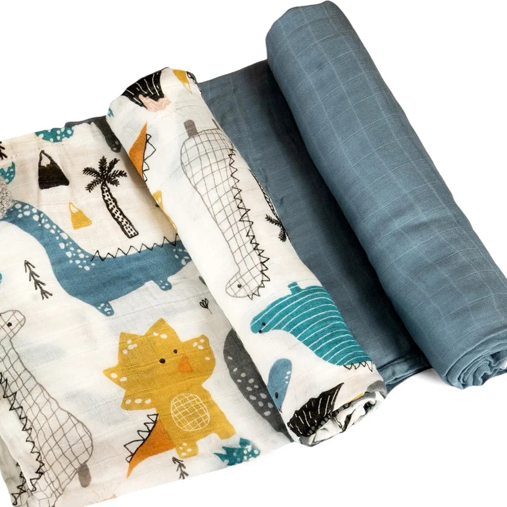 Mia Emilia- Mantas de muselina para envolver bebés 47x47"