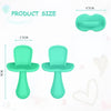 Set de 2 cucharas de silicona libre de BPA, turquesas