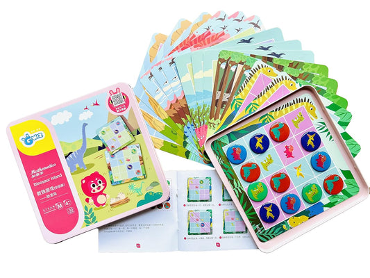 GWiz- Sudoku con Piezas magnéticas de ajedrez de dinosaurio de uso repetido