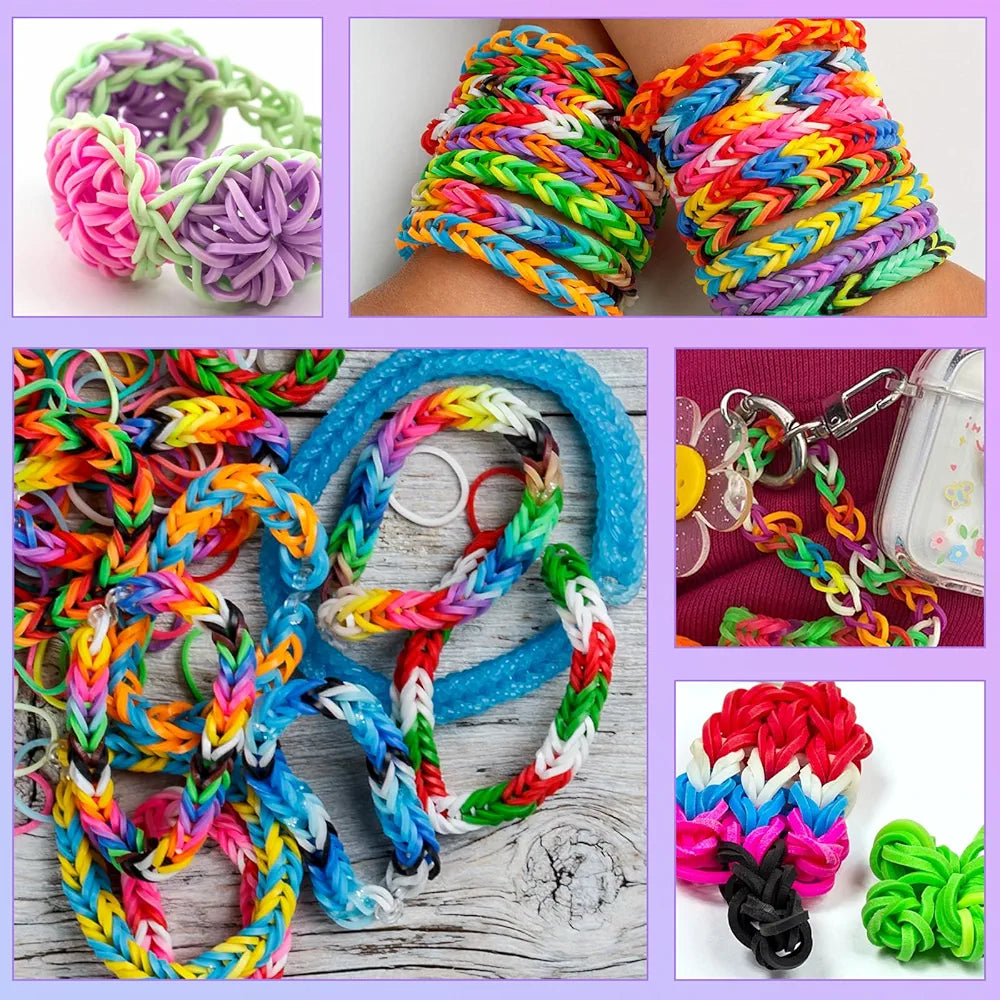 Kit de Fabricación de Pulseras de Banda de Goma de 18500+
