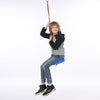 Columpio de plástico para niños con forma de mono y disco de plástico