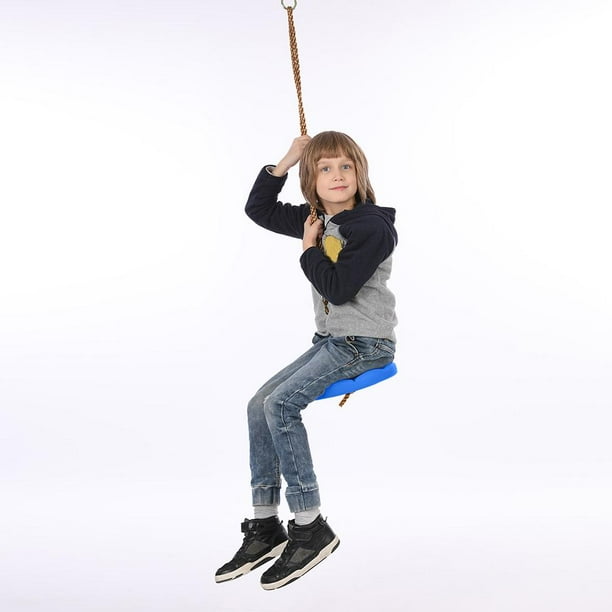 Columpio de plástico para niños con forma de mono y disco de plástico