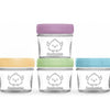 KeaBabies- Paquete de 4 recipientes de vidrio para alimentos, 4 oz