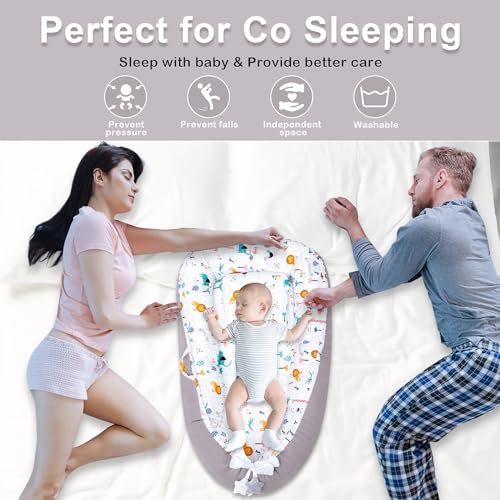 Nido para bebe, diseño safari/waffle