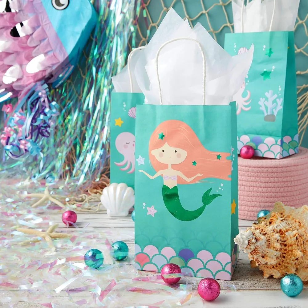 Bolsas de regalo de sirena – 24 recuerdos de fiesta