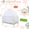 Mosquitero de malla suave plegable para cuna