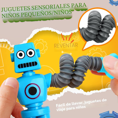 Robot sensorial de viaje de viaje de 4 piezas para niños