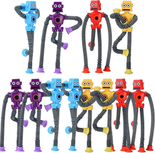 Robots sensoriales de viaje, 14 piezas para niños