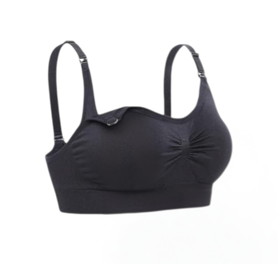 Lataly - Brasier de lactancia sin costuras para mujer, talla S