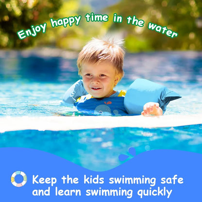 Chaleco de natación para niñas y niños, 30-50 libras