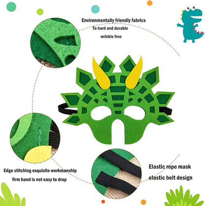 Máscaras dinosaurios, 16uds