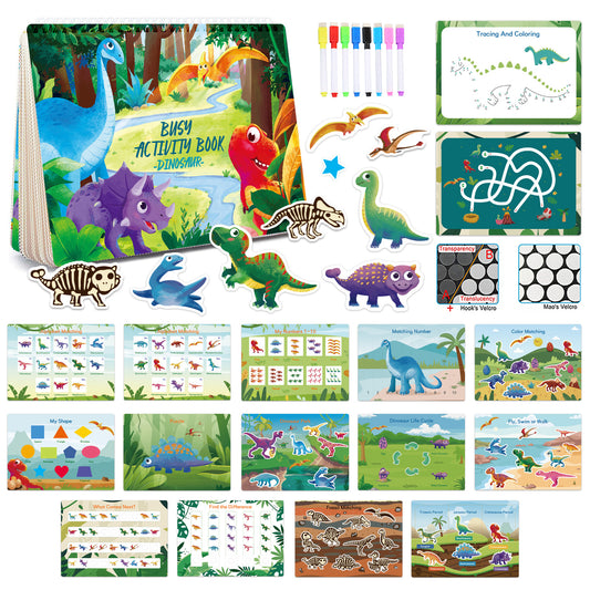 Libro ocupado para niños, Dinosaurios