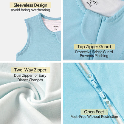 EasyFi- Saco de dormir de rayón de bambú, 0.5 Tog, de 12 a 18 meses
