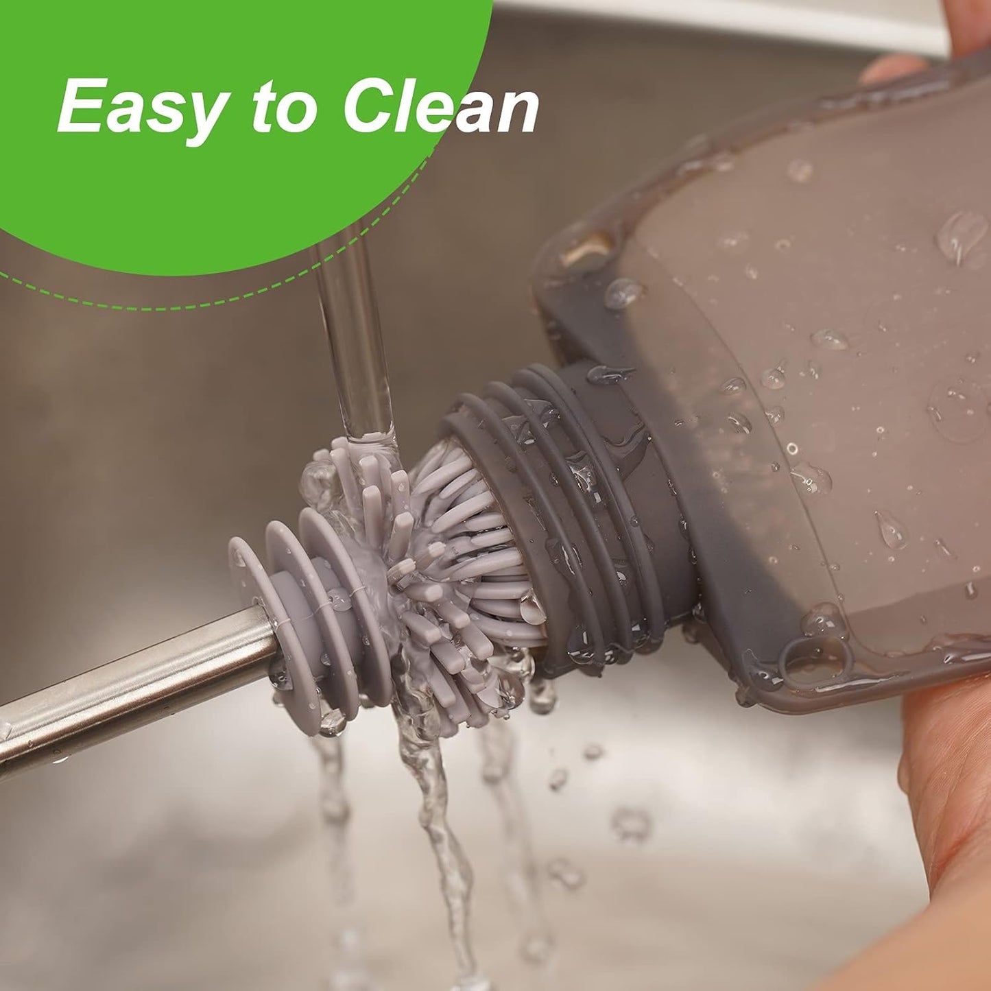 haakaa- Bolsa de almacenamiento  para alimentos de bebé y cepillo para limpieza, juego de 5 unidades, 9 y 4.5 onzas