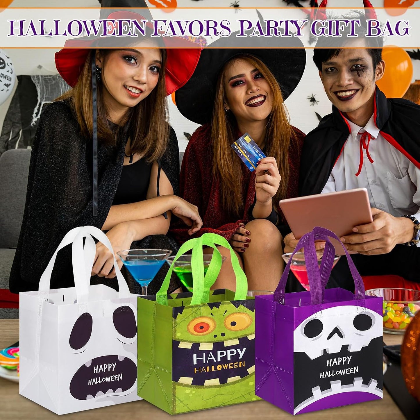 Bolsas para dulces Halloween, 15 uds