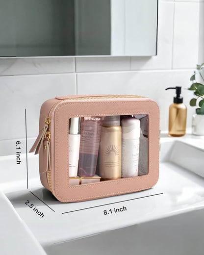 Bolsa de maquillaje transparente