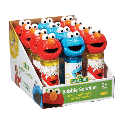 Little Kids Sésamo Street Elmo & Cookie Monster Burbujas de 8oz (gran tamaño), 12 uds