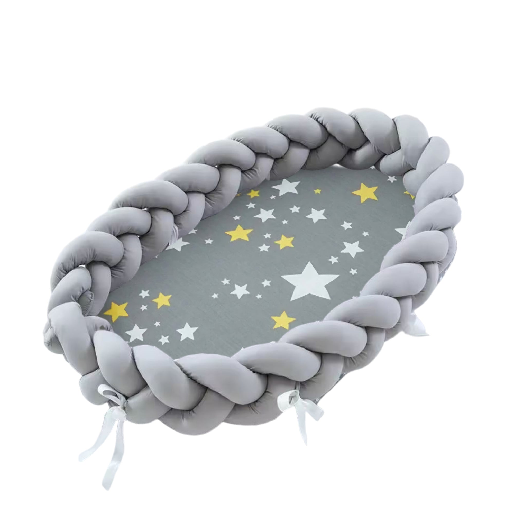 Nido para bebé con bumper trenzado desarmable