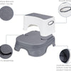 Asiento de entrenamiento para ir al baño con taburete
