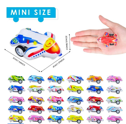 21 mini juguetes de aviones de retroceso  para niño