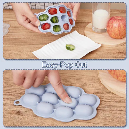 Moldes para paletas de leche materna para bebés y alimentador de frutas para bebés (2 unidades