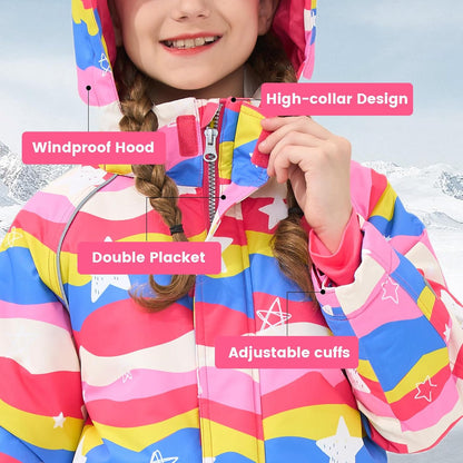 Gogokids Traje de esquí de una pieza para niños, 4-5T