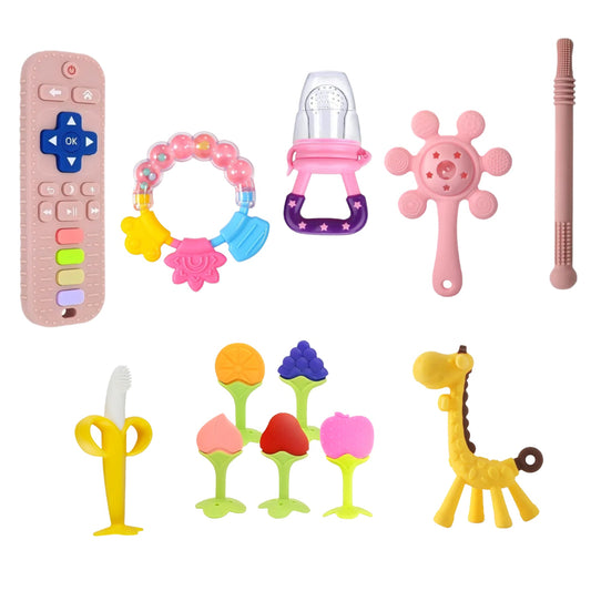 Set de juguetes mordedores libres de BPA