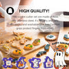 Orapink - Juego de 4 cortadores de galletas para Halloween, de acero inoxidable