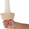 Mango Co. Porta paletas de silicona con pajita antigoteo (paquete de 2) beige