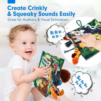 hahaland-Libro para bebés de 0 a 6 meses, Selva