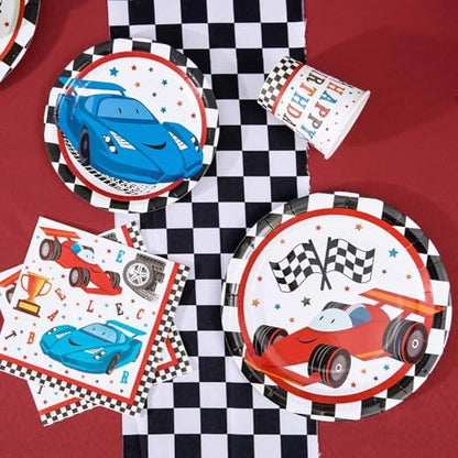 WERNNSAI- Suministros de fiesta de autos de carreras, 16 personas