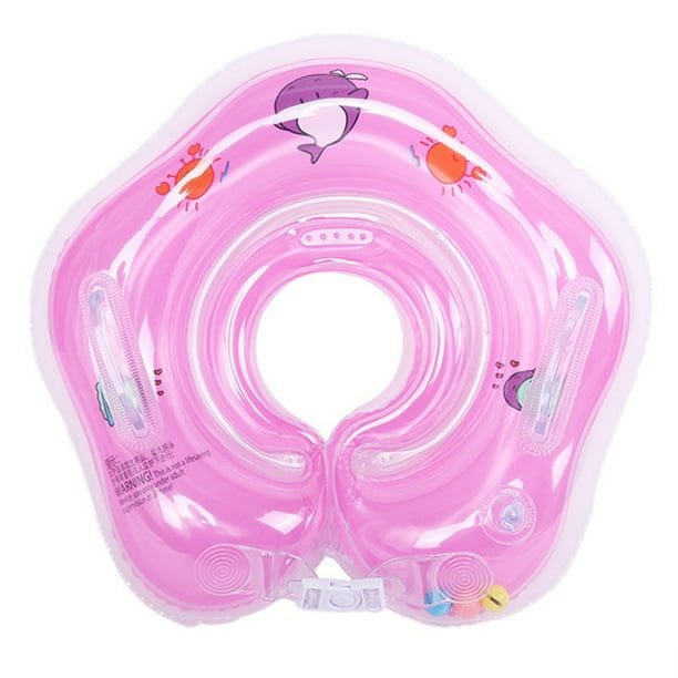 Flotador de cuello para bebés, rosa