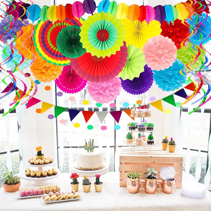 Ecoostar 35 pcs decoración abanicos