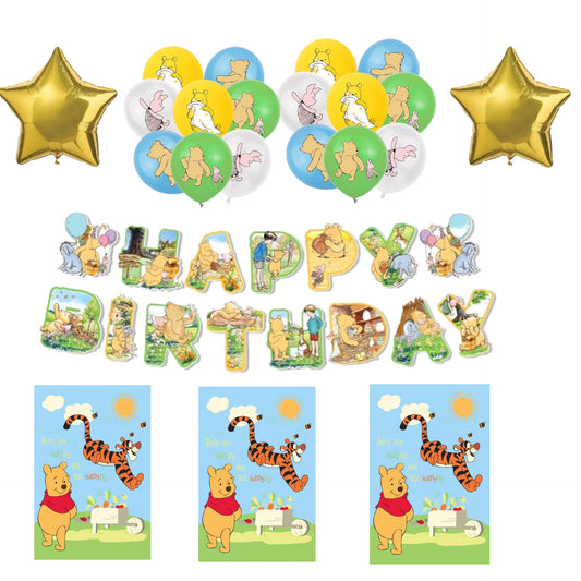 Suministros de fiesta de Pooh
